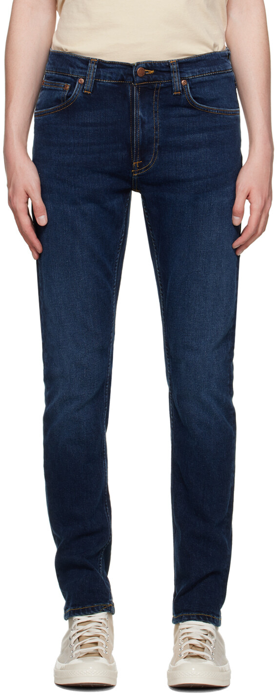 

Джинсы Nudie Джинсы цвета индиго Lean Dean Nudie Jeans