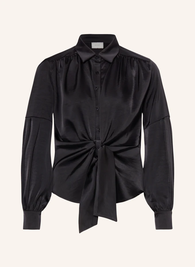 Блузка-рубашка naja из атласа Neo Noir, черный