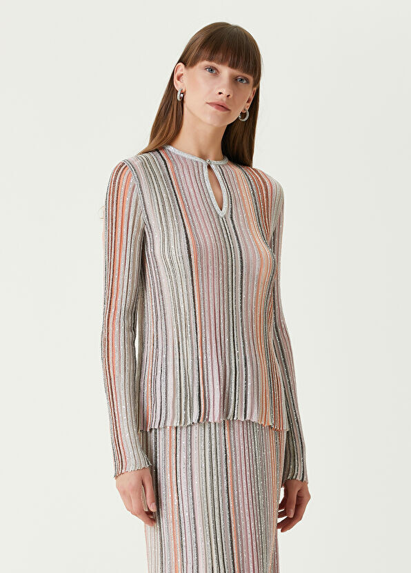 

Полосатый свитер с цветными блоками Missoni, мультиколор