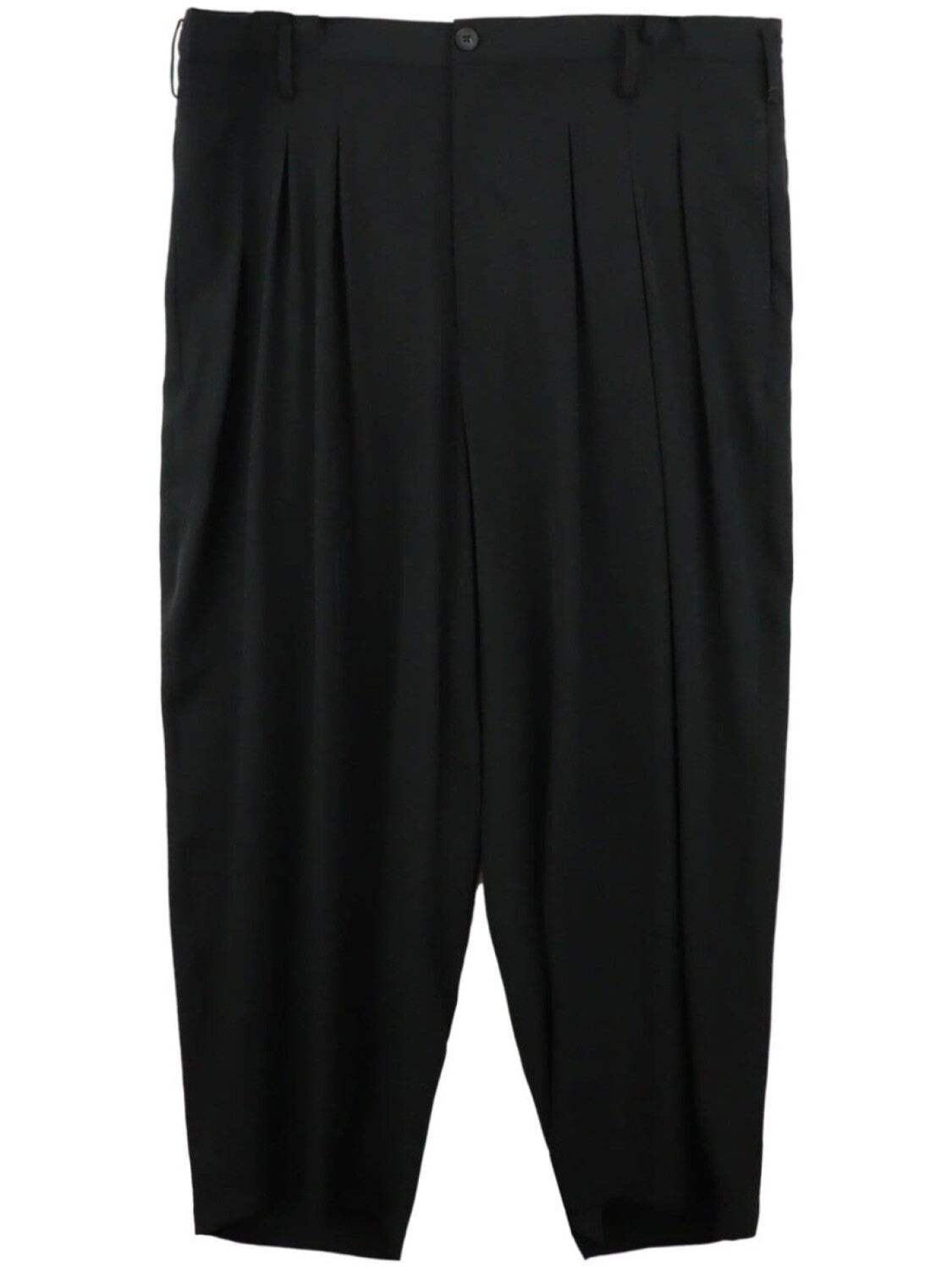 

Зауженные брюки со складками Yohji Yamamoto, черный