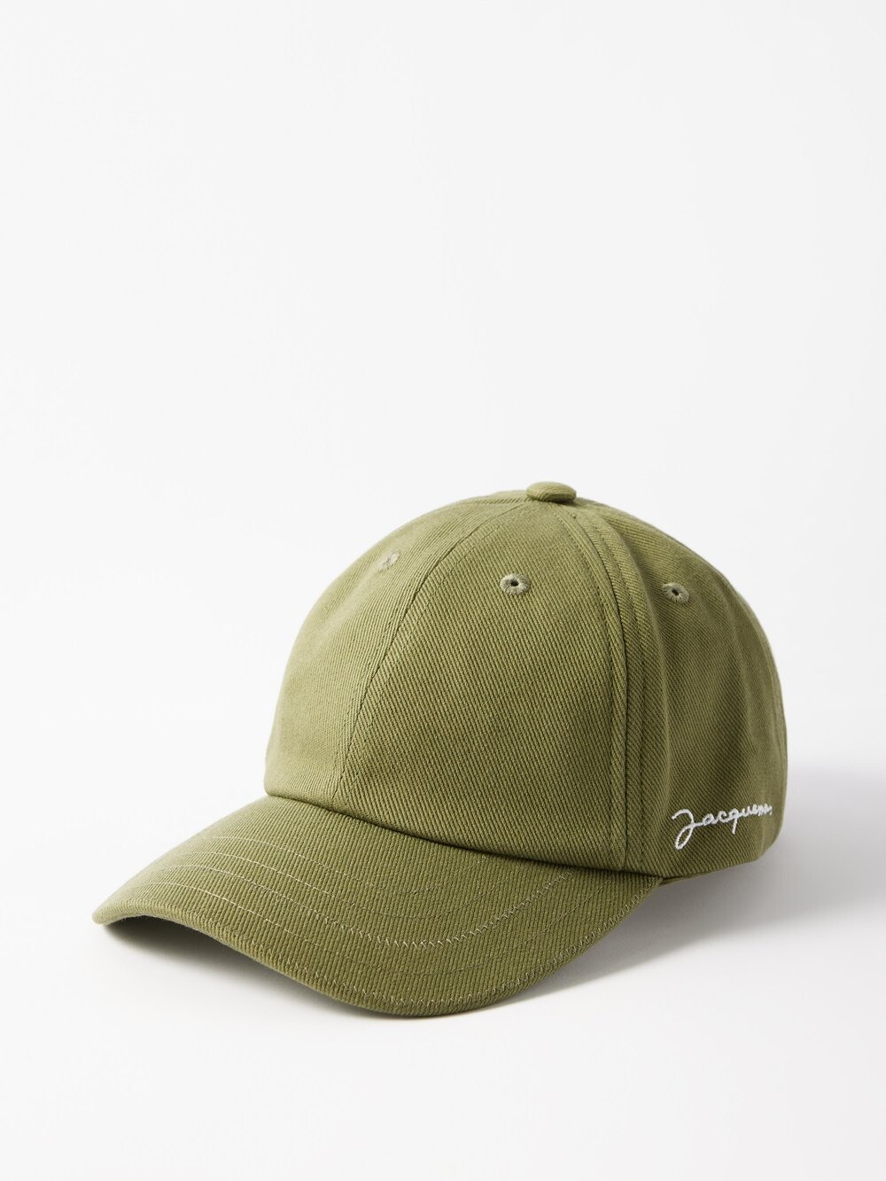 

Бейсболка из хлопка с вышитым логотипом Jacquemus, зеленый