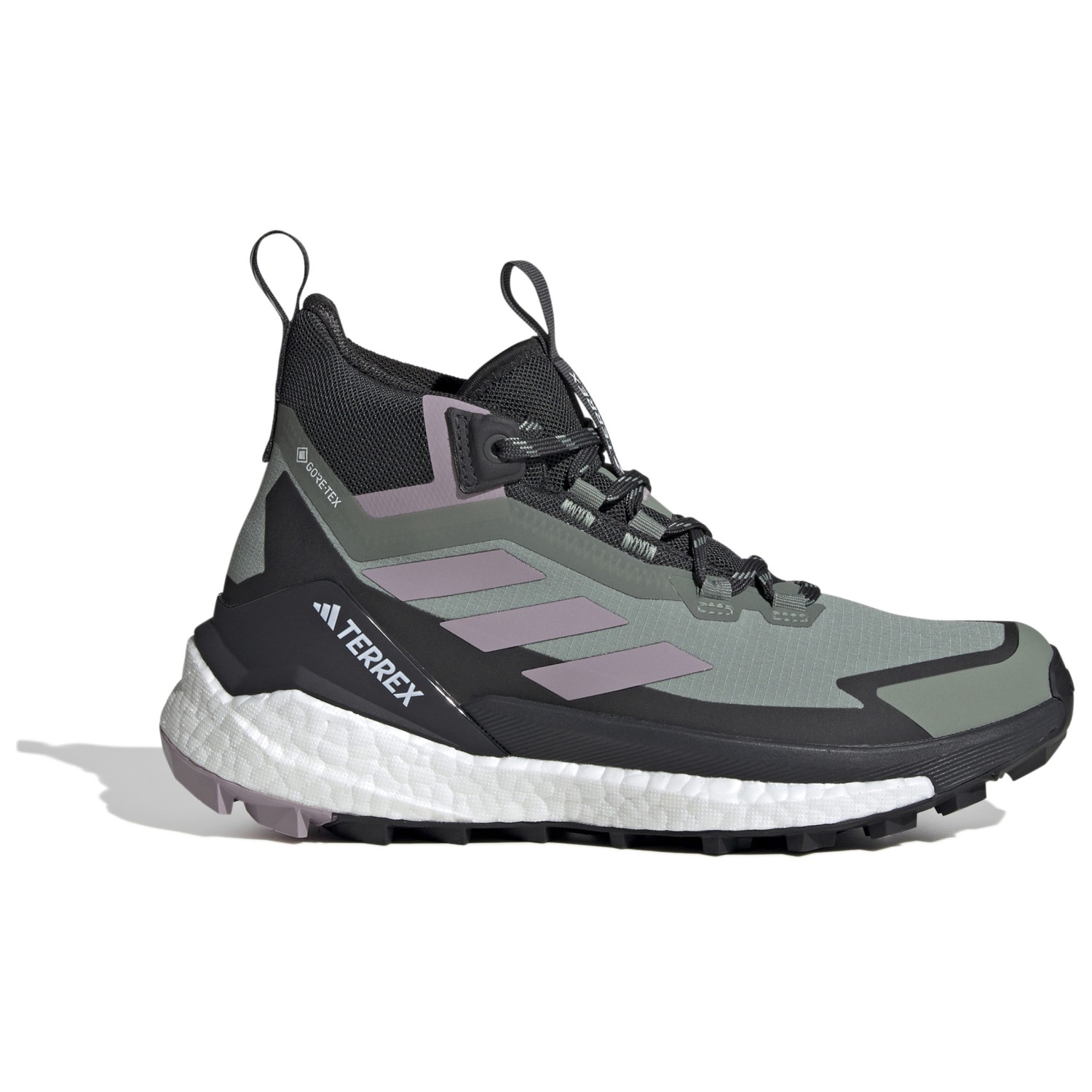 Ботинки для прогулки Adidas Terrex Women's Terrex Free Hiker 2 GTX, цвет Silver Green/Preloved Fig/Carbon
