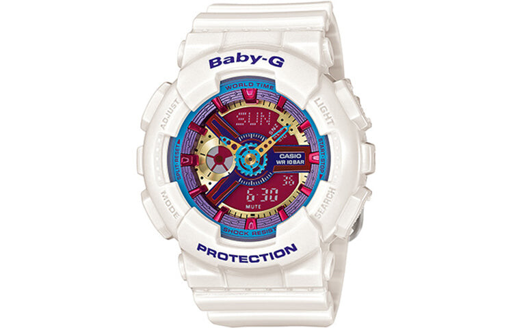 

Часы Casio G-Shock BA-112-7A, белый/красный
