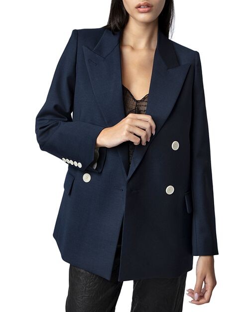

Двубортный пиджак Zadig & Voltaire, цвет Blue