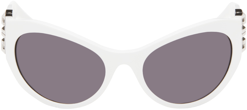 солнцезащитные очки 100% белый мультиколор Белые солнцезащитные очки 4G Givenchy, цвет White/Smoke