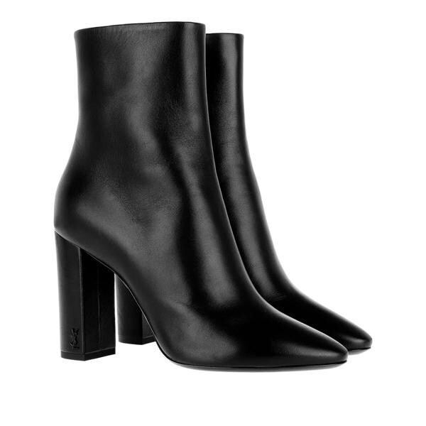 

Сапоги lou 95 boots leather Saint Laurent, черный