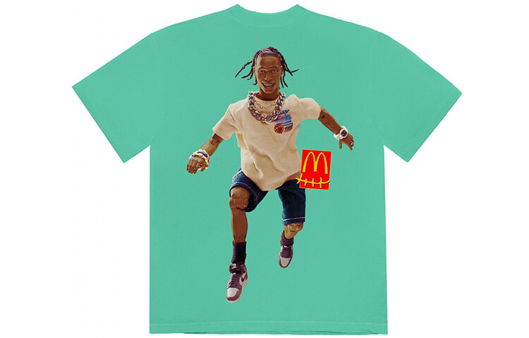 

Футболка Mcdonald"s X унисекс зеленая Travis Scott, зеленый