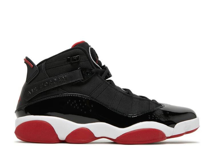 

Кроссовки Air Jordan JORDAN 6 RINGS 'BLACK VARSITY RED', черный