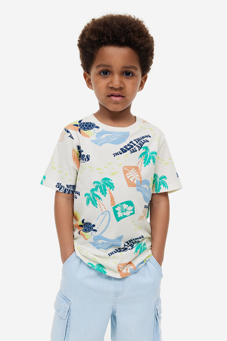 

5 пар футболок из джерси H&M, синий