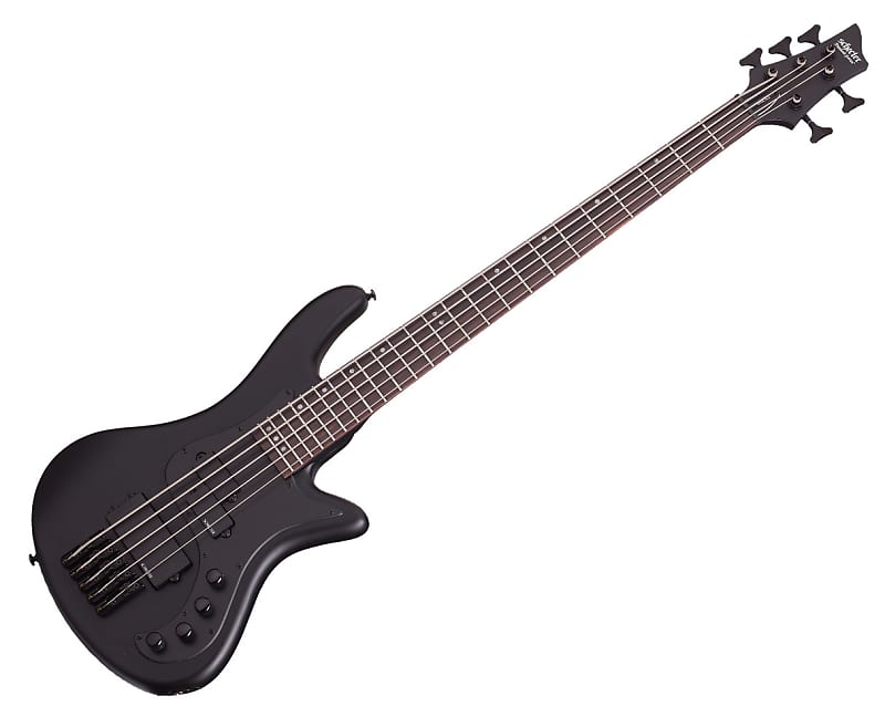 цена Басс гитара Schecter Stiletto Stealth-5 5-String Bass Guitar - Satin Black