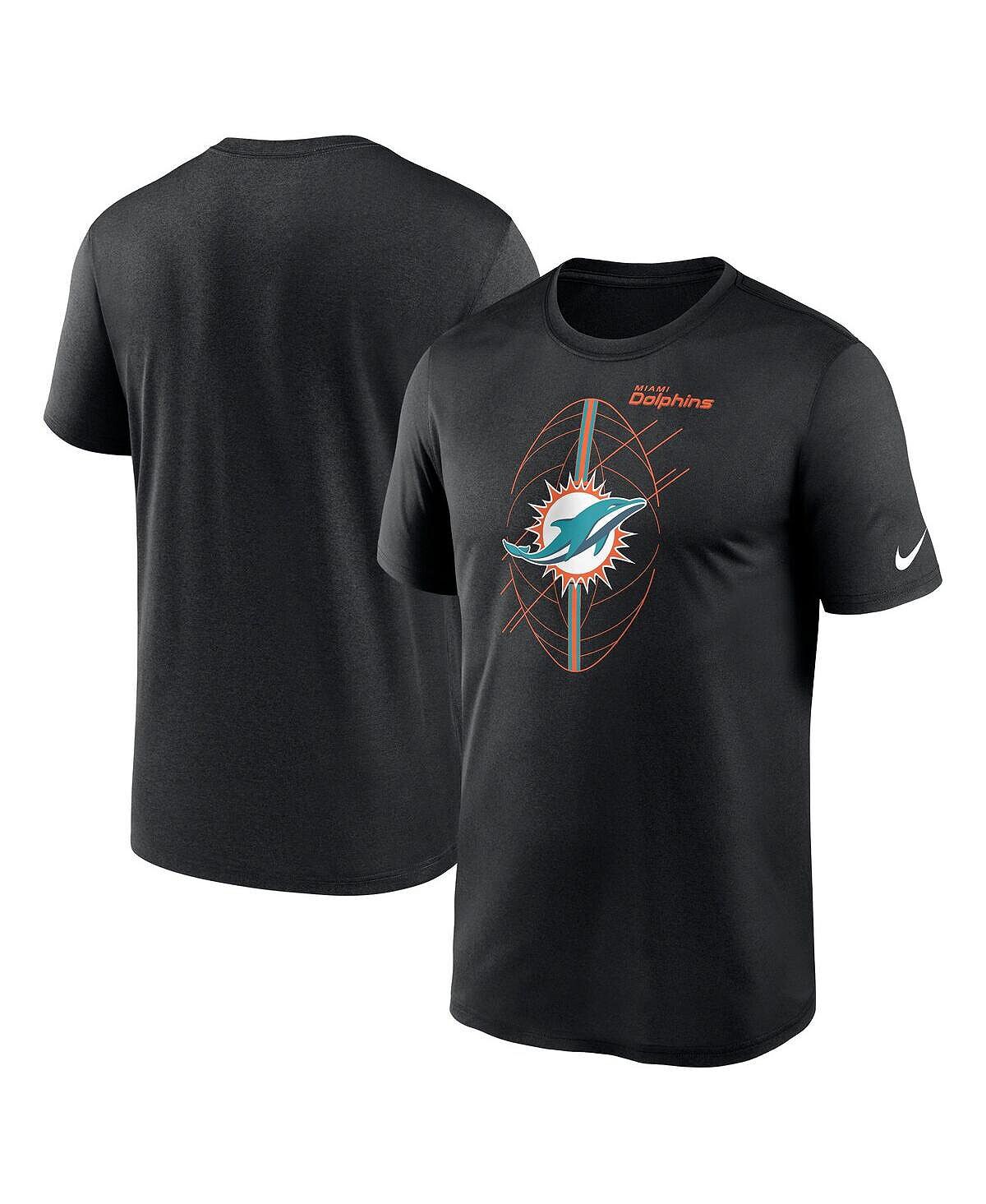 

Мужская черная футболка Miami Dolphins Legend Icon Performance Nike