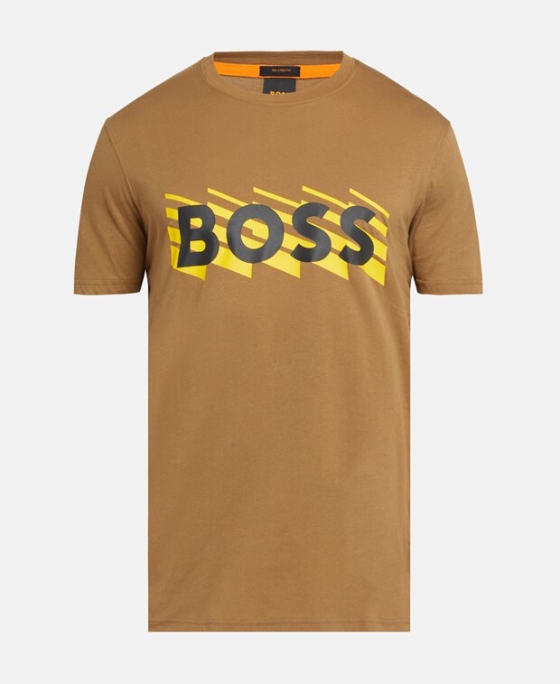 

Футболка Boss Orange, бежевый