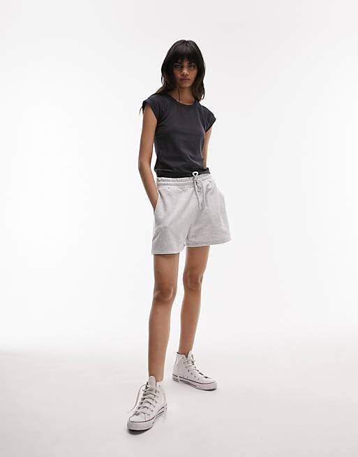 

Ребристая тройник Topshop из мытого сланца