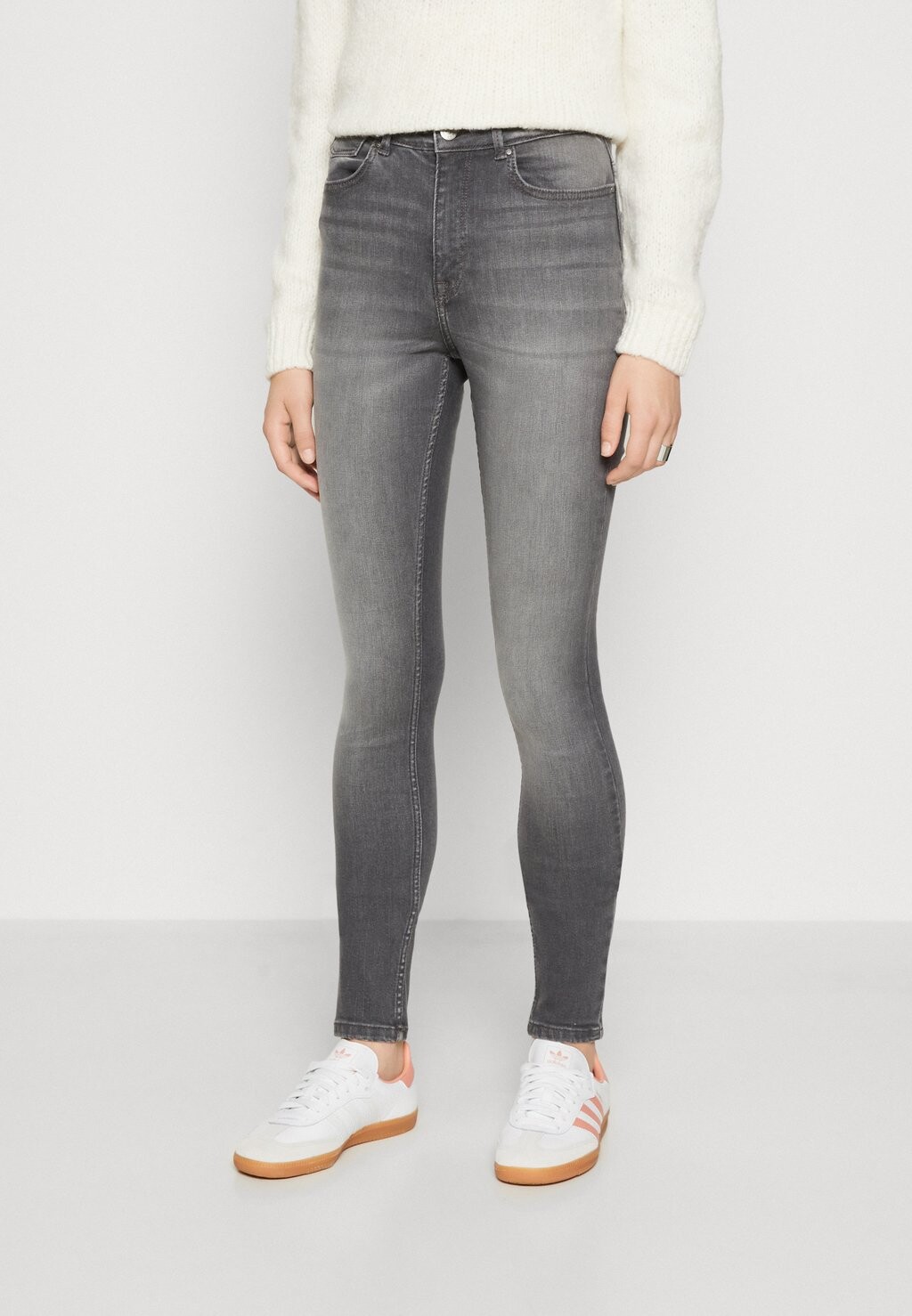 

Джинсы Skinny Fit ONLY Onlforever High, серый деним