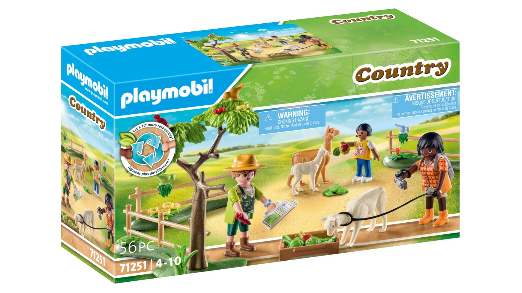 Country поход с альпакой Playmobil country трактор с прицепом playmobil
