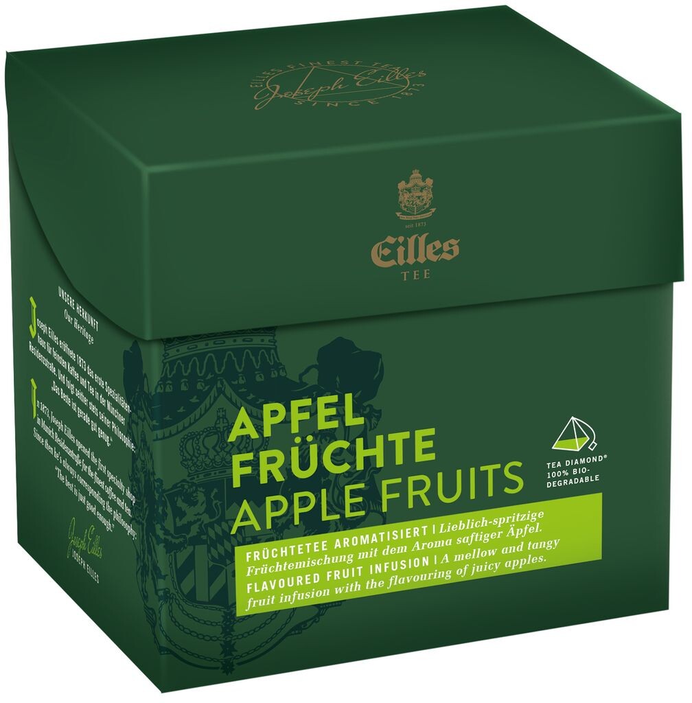 

EILLES TEE Чай Diamond APPLE FRUITS в пакете-пирамиде, коробка 20 шт.
