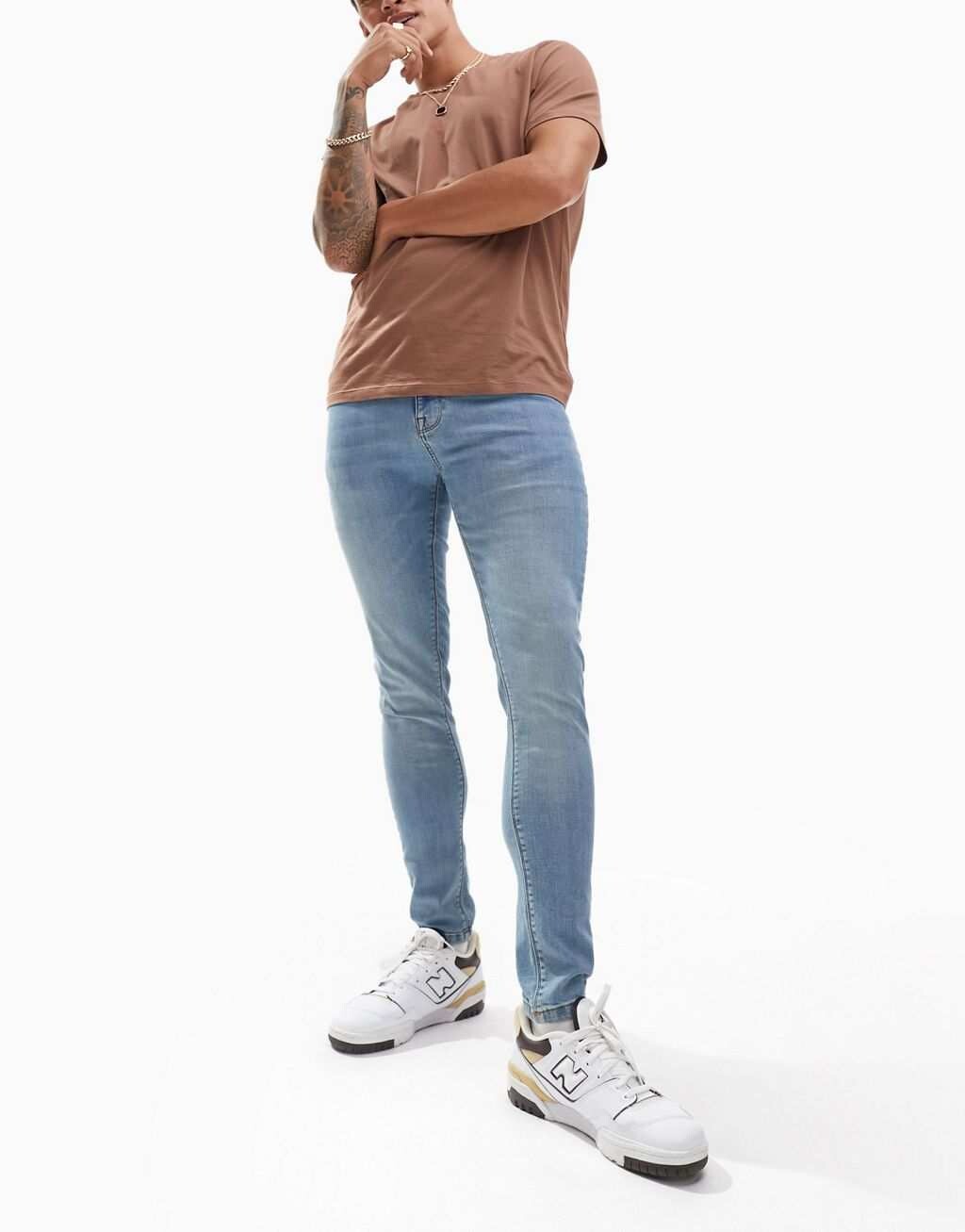 

Светло-голубые эластичные джинсы ASOS DESIGN Power