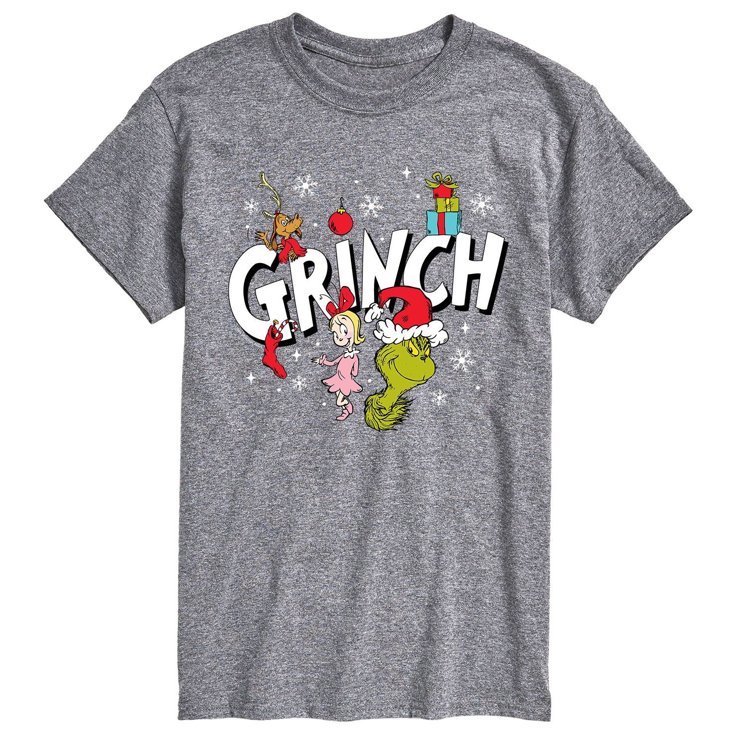 

Мужская футболка с логотипом Dr. Seuss Grinch Group Licensed Character