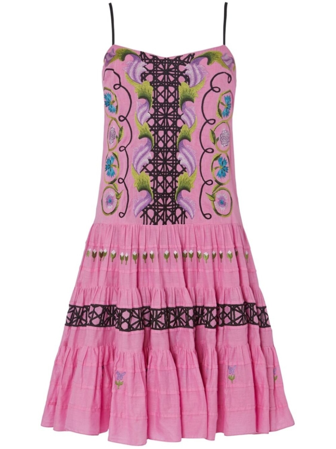 

Temperley London флорентийское мини-платье, розовый