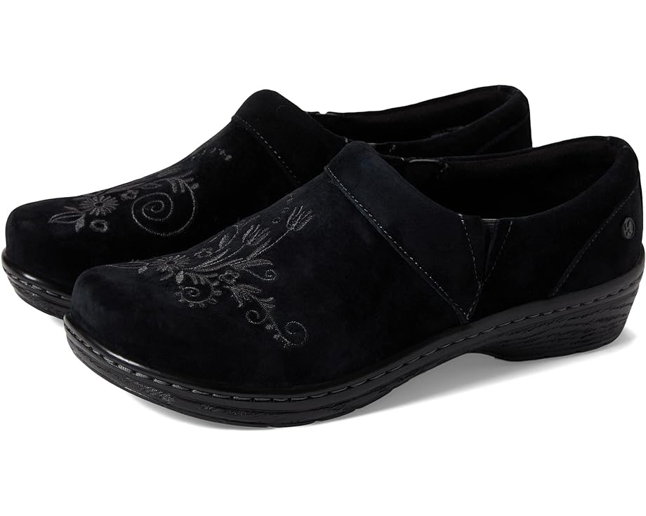 Сабо Klogs Footwear Mission, цвет Black Suede Embroidery