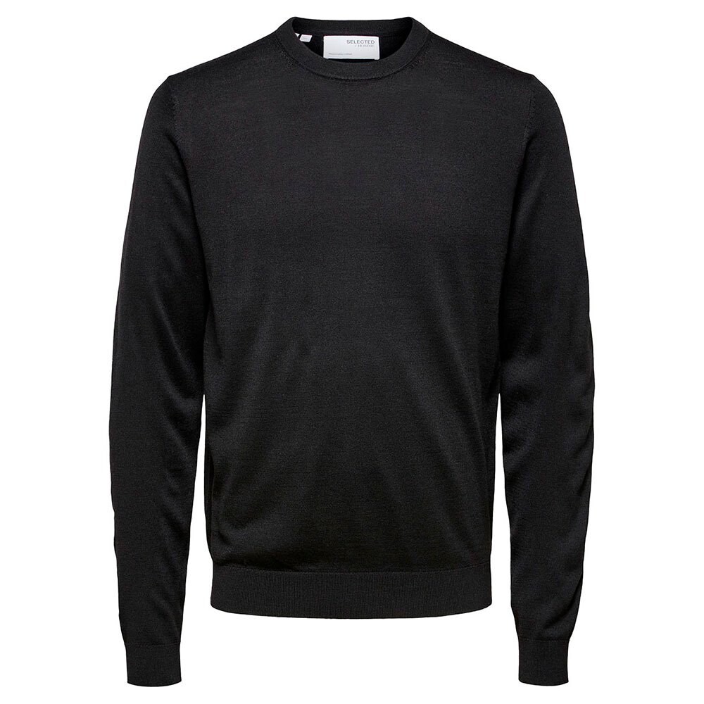 

Свитер Selected Town Merino Coolmax Knit, черный