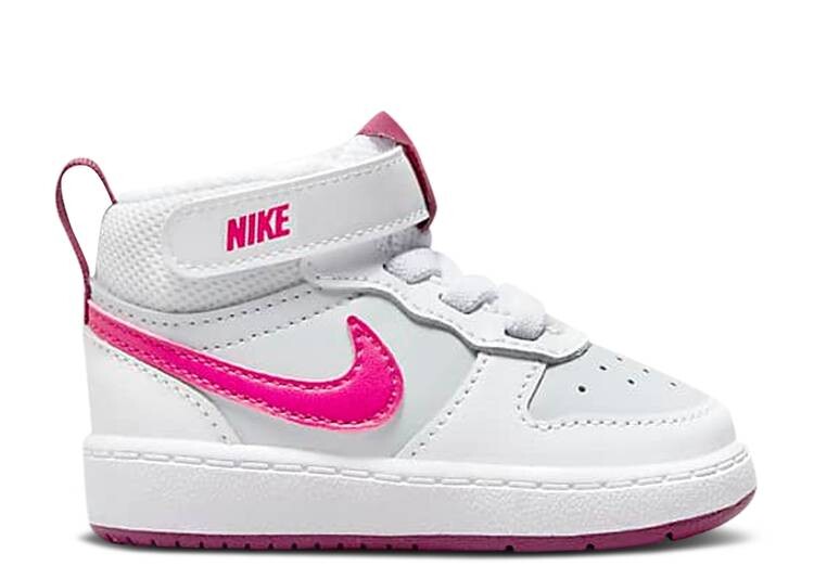 

Кроссовки Nike COURT BOROUGH MID 2 TD 'PURE PLATINUM PINK PRIME', платиновый