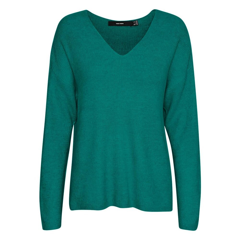 

Свитер Vero Moda Crew Lefile V-Neck, зеленый