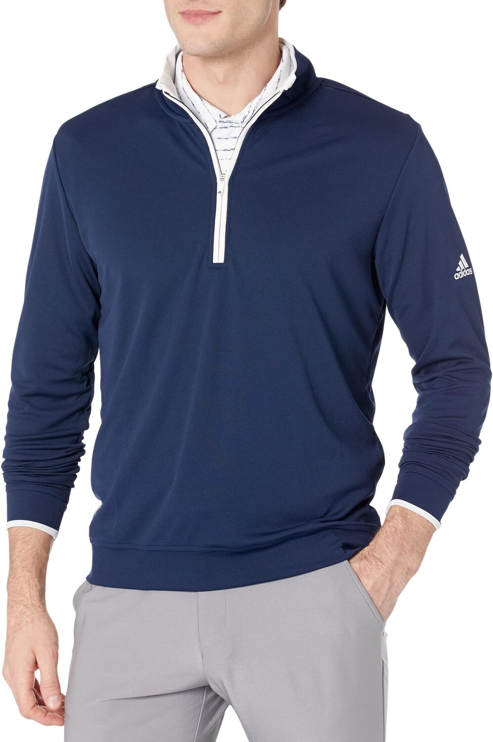 

Легкий пуловер с молнией UPF 1/4 adidas, цвет Collegiate Navy