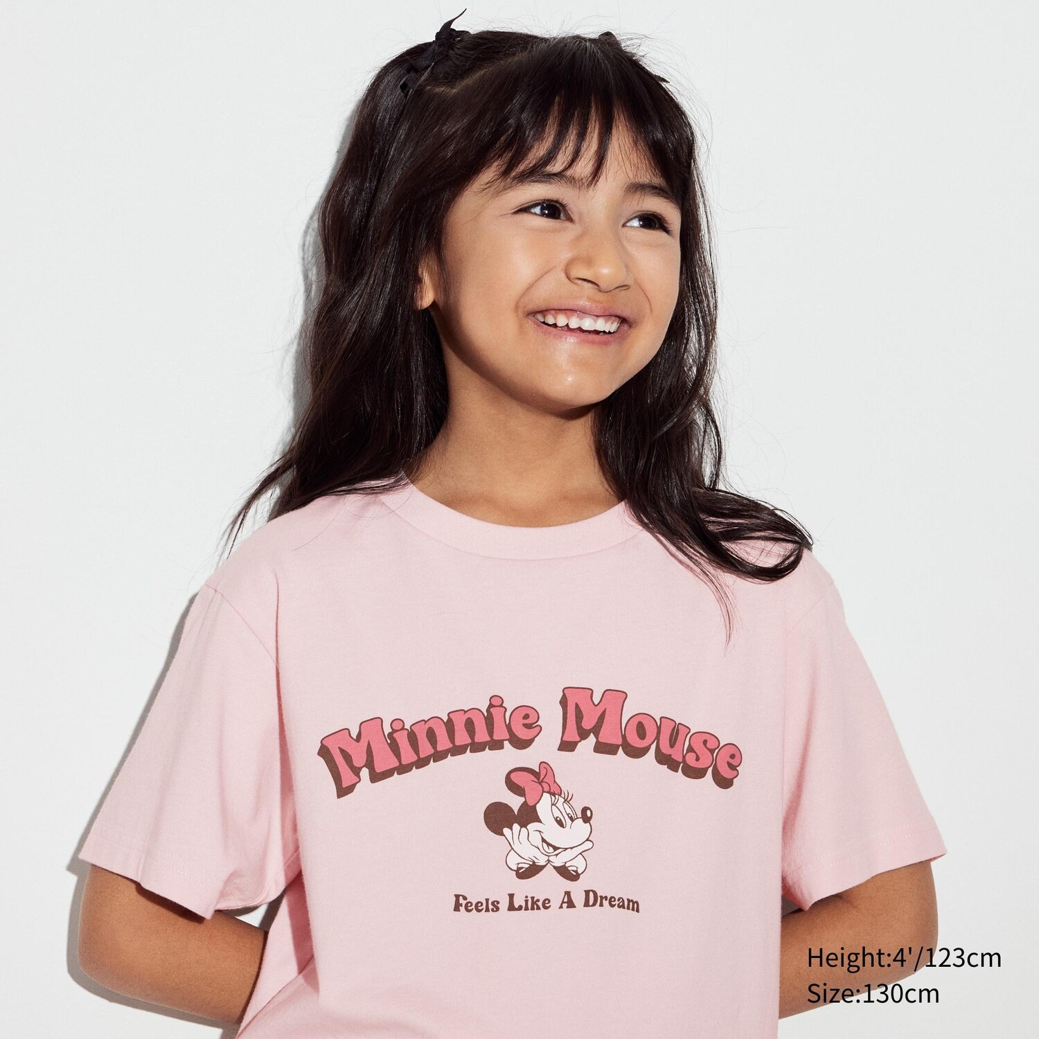

Футболка UNIQLO Kids Disney Collection Ut с коротким рукавом и рисунком, розовый