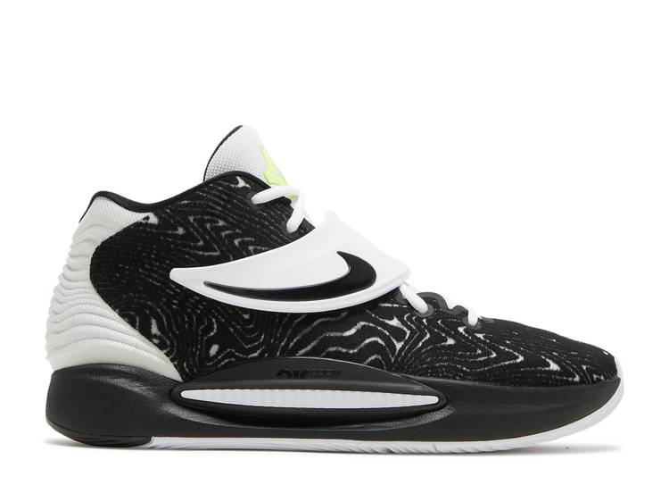 Кроссовки Nike KD 14 TB 'BLACK WHITE', черный кроссовки nike kd 10 black white черный