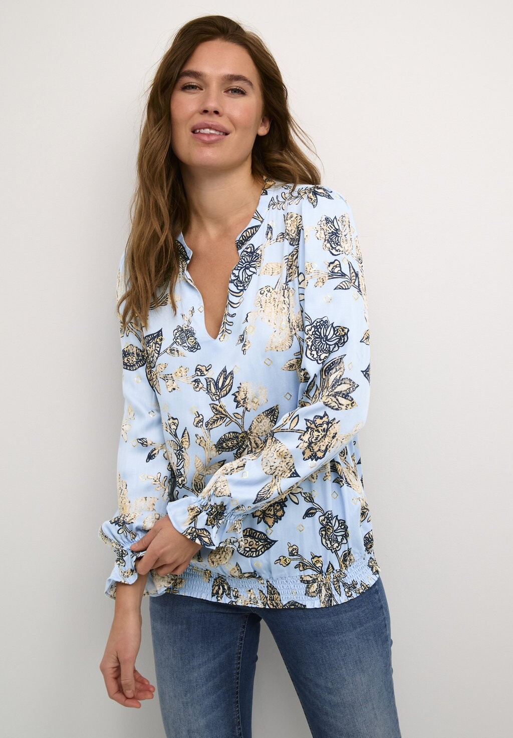 

Блузка CUPIA Culture, цвет light blue flower foil