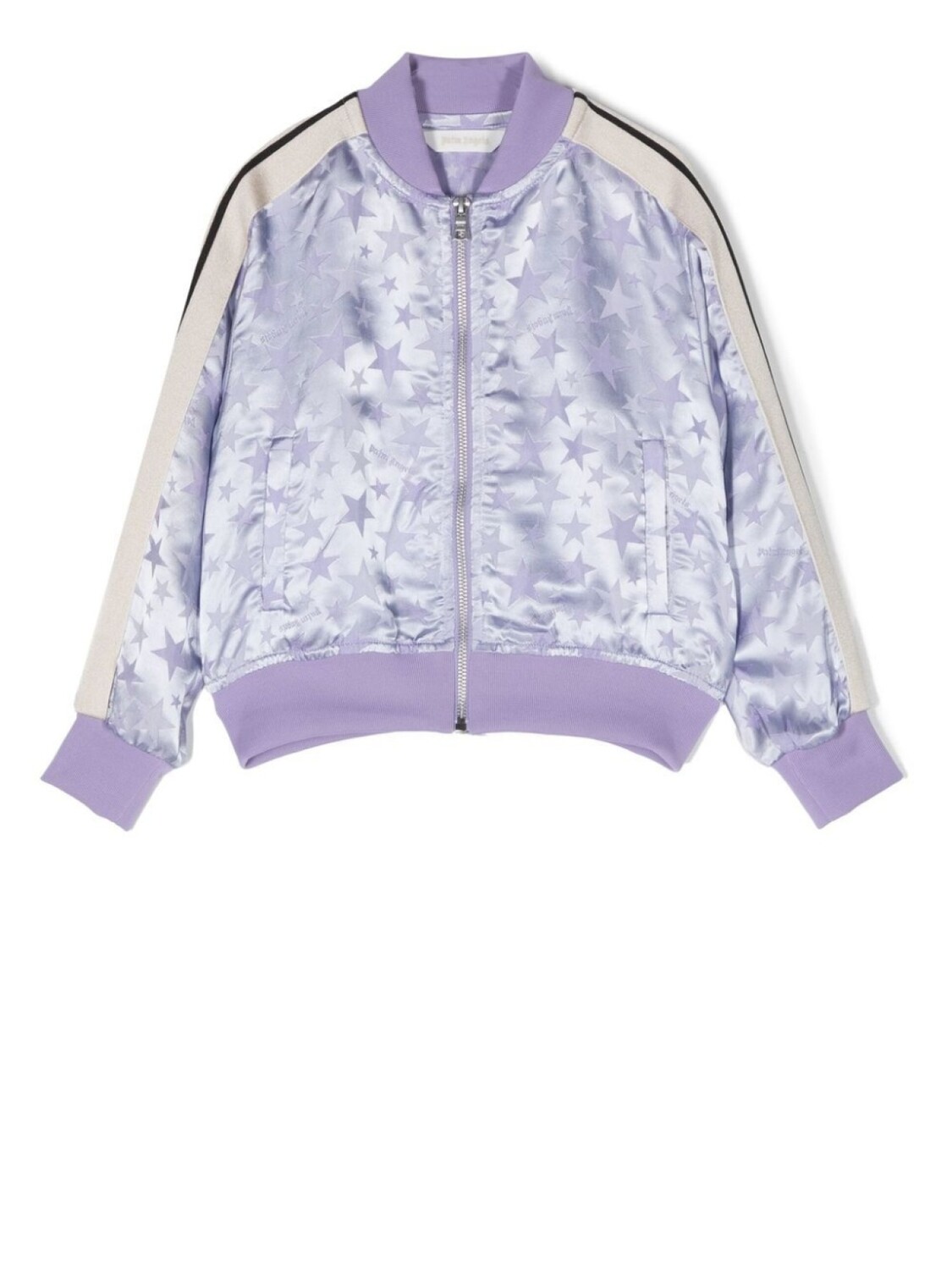 

Palm Angels Kids спортивная куртка с узором, фиолетовый