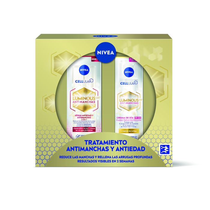 цена Дневной крем для лица Pack Luminous 630 Tratamiento Antimanchas y Antiedad Nivea, Set 2 productos