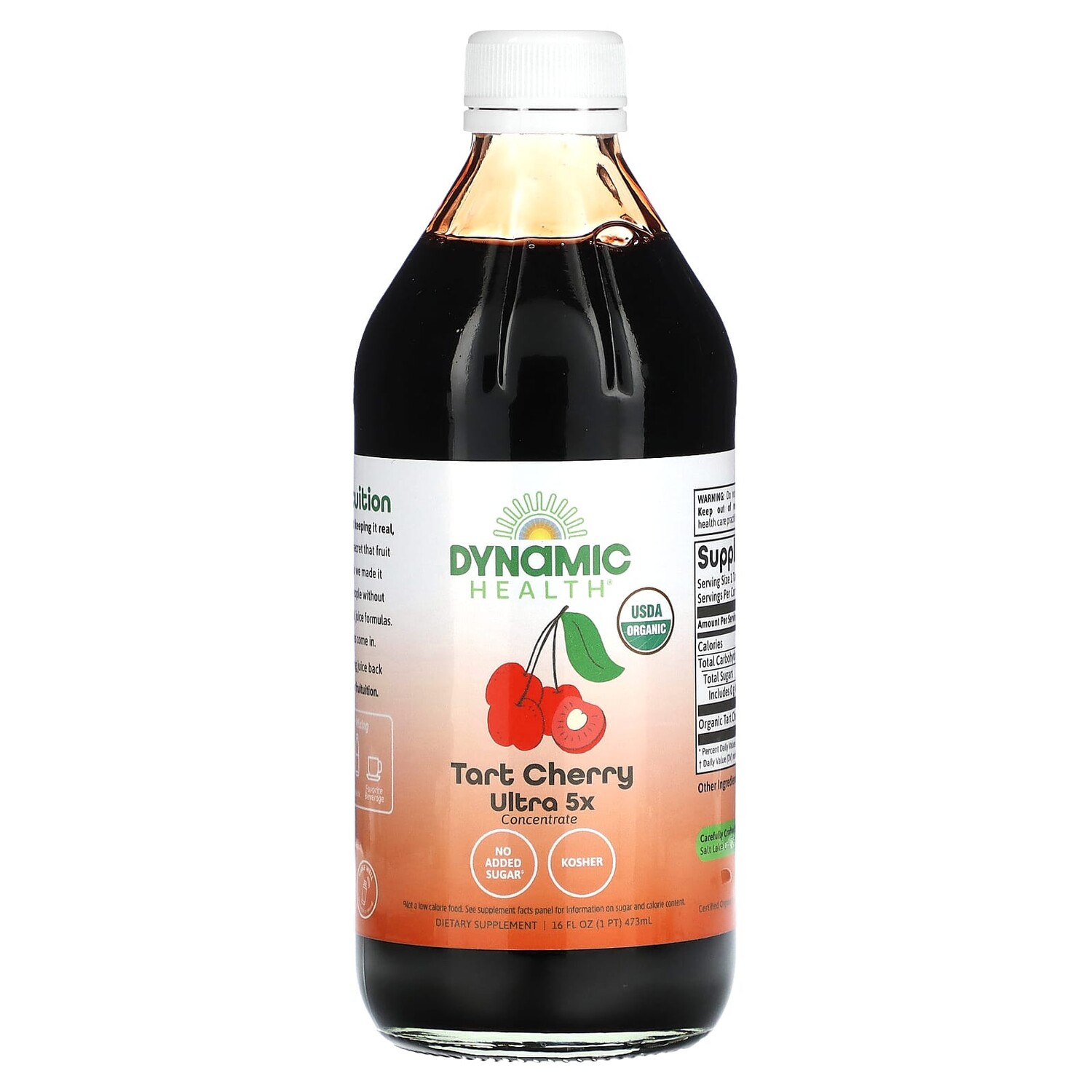 

Once Daily Tart Cherry, Ultra 5X, вишня, 100% концентрированный сок, 473 мл (16 жидк. унций), Dynamic Health