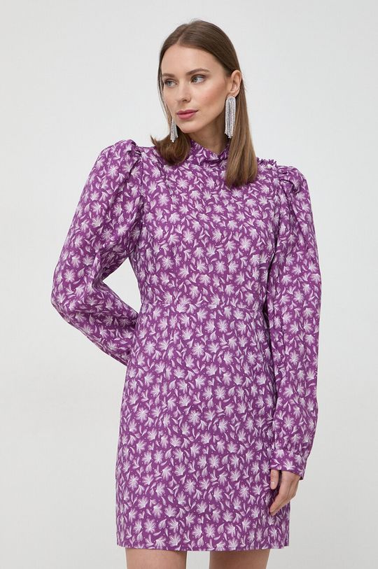 Платье из хлопка на заказ Custommade, фиолетовый платье трапеция из хлопка фиолетовый
