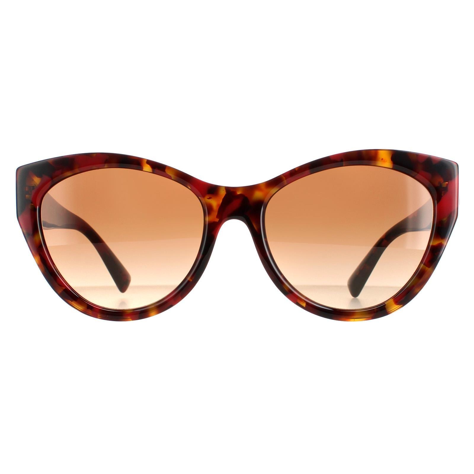 Красные гаванно-коричневые солнцезащитные очки «кошачий глаз» с градиентом VA4109 Valentino, коричневый смартфон bq 6030g practic red gradient
