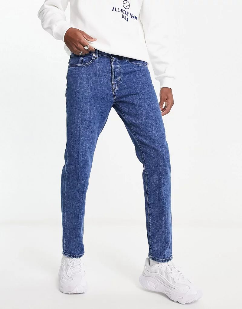 Синие джинсы узкого кроя Selected Homme