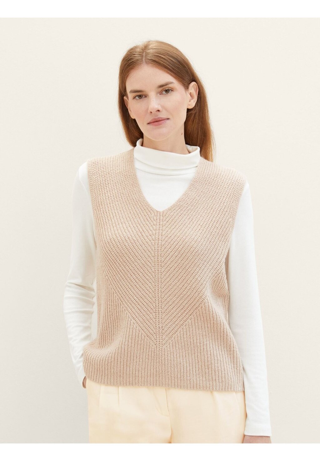 

Топ TOM TAILOR, цвет doeskin melange
