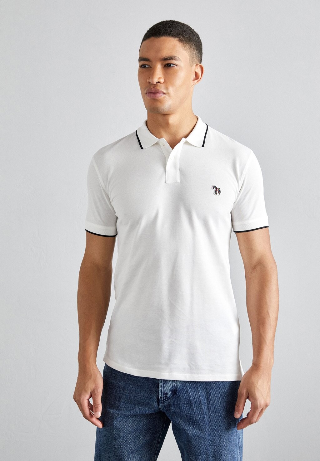 

Рубашка-поло SLIM BADGE PS Paul Smith, белый