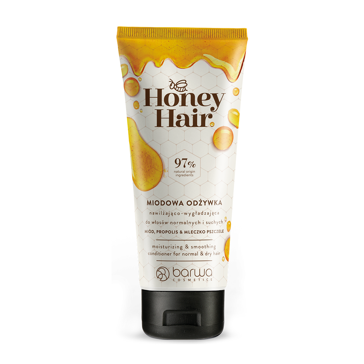 Увлажняющий и разглаживающий кондиционер для волос Barwa Honey Hair, 200 мл