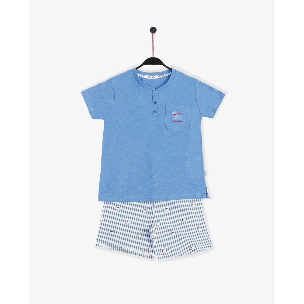 

Пижама с коротким рукавом Admas Lou Lou Summer, синий