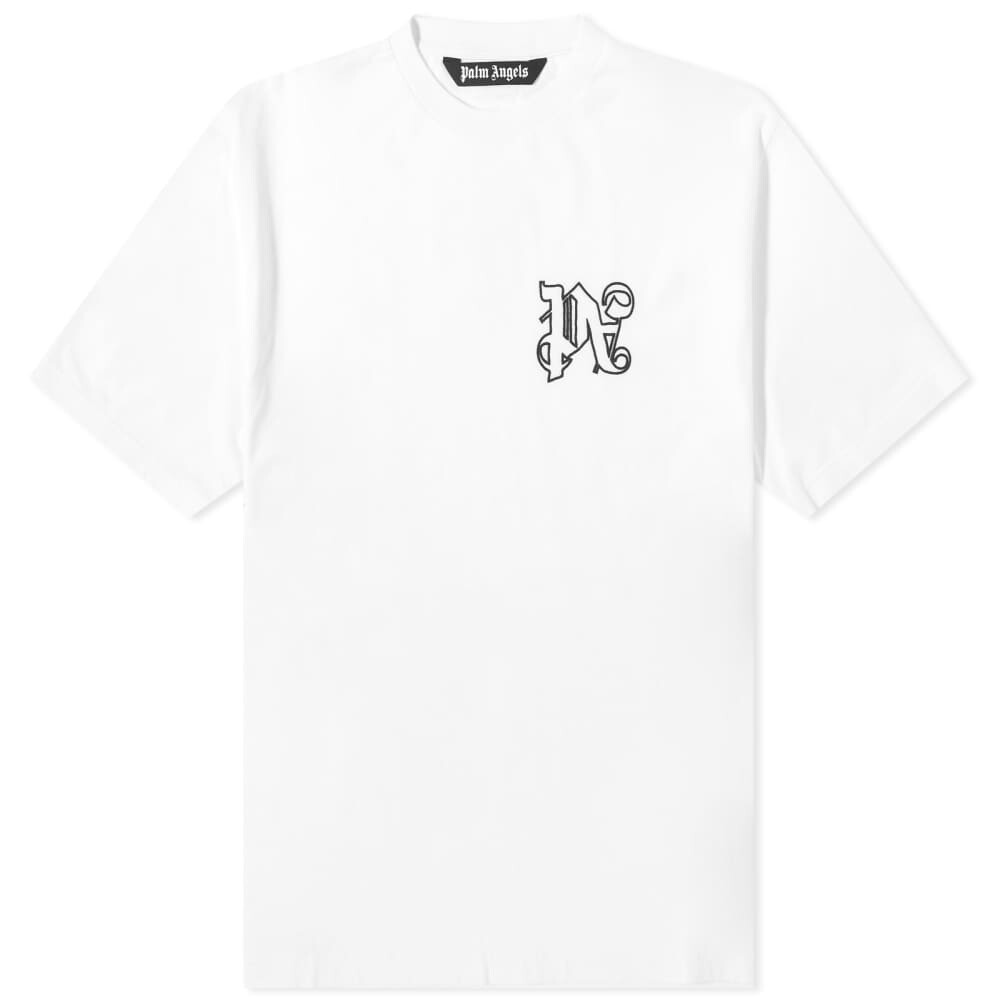 

Футболка с монограммой Palm Angels, белый