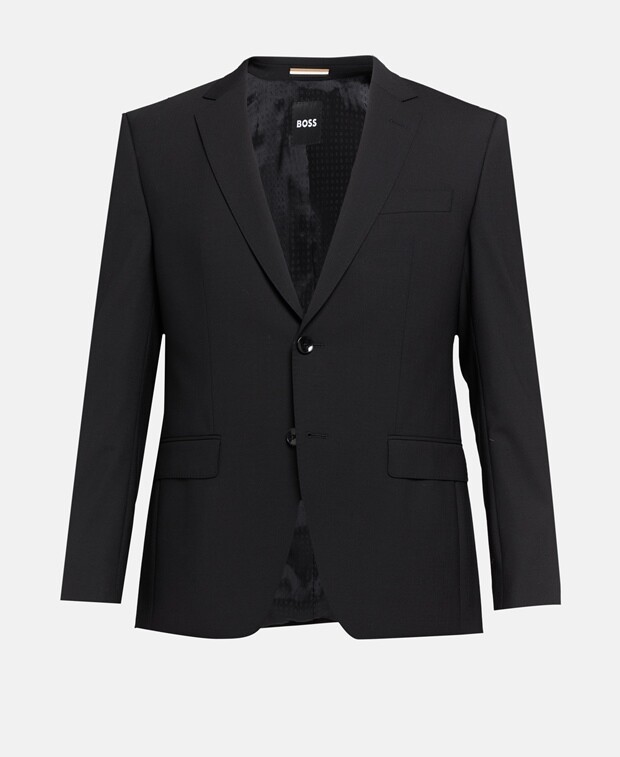 

Шерстяной пиджак Boss Black, черный