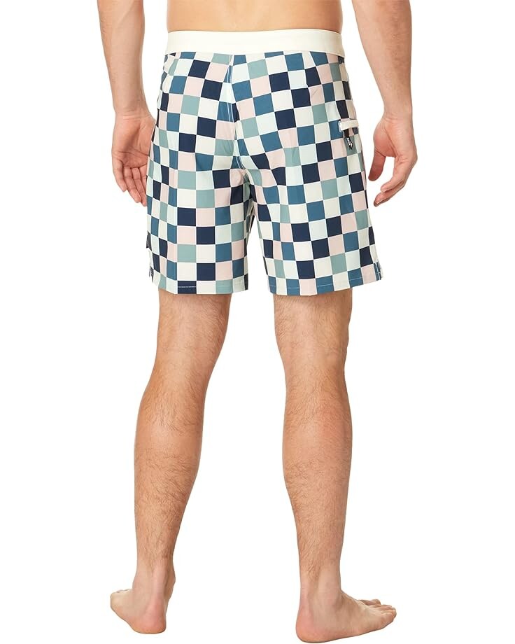 

Шорты для плавания Vans The Daily Check 17" Boardshorts, цвет Antique White