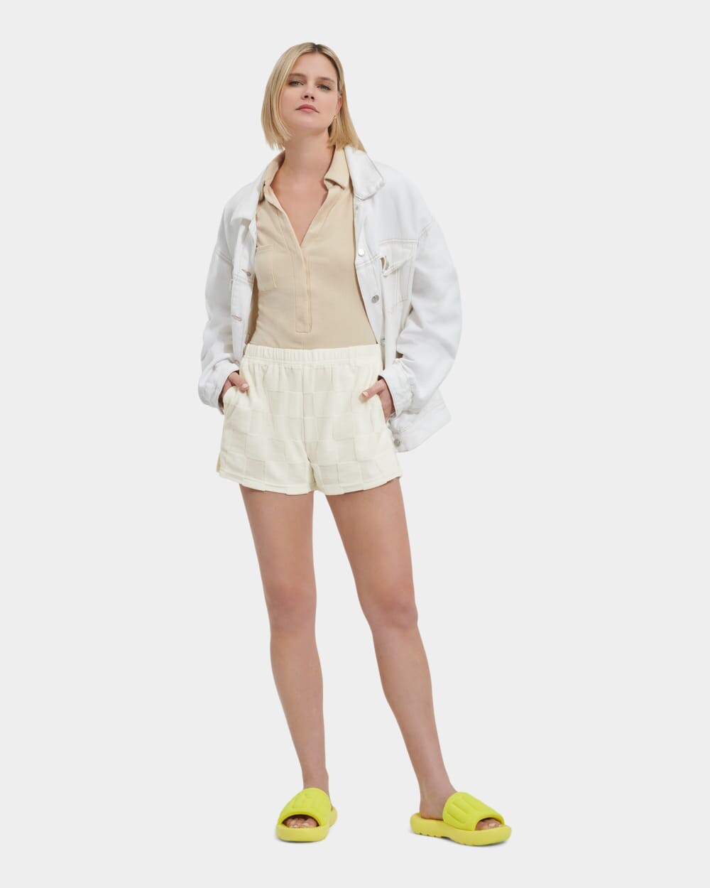 

Шорты Noni Short Check UGG, белый