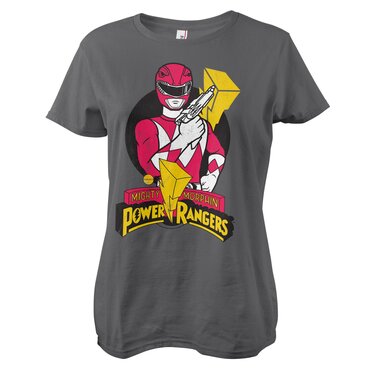 

Футболка Power Rangers Red Ranger Pose Girly Tee, серый