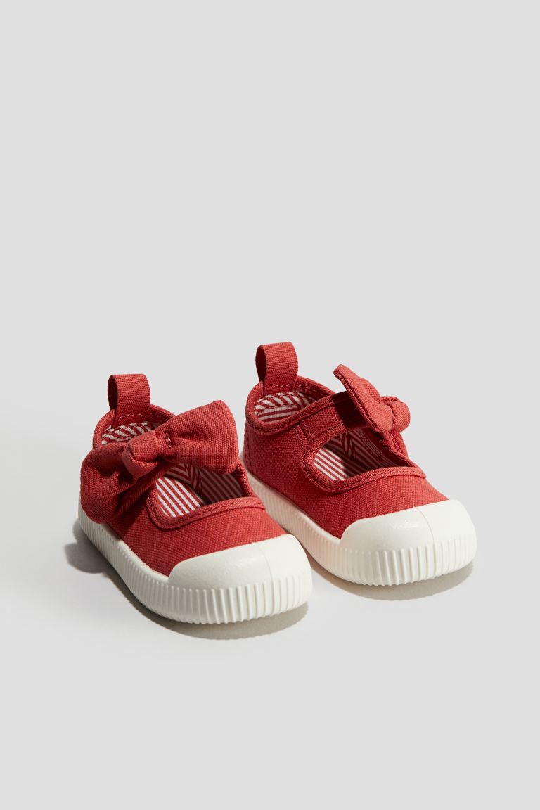 Хлопковые сандалии H&M, красный