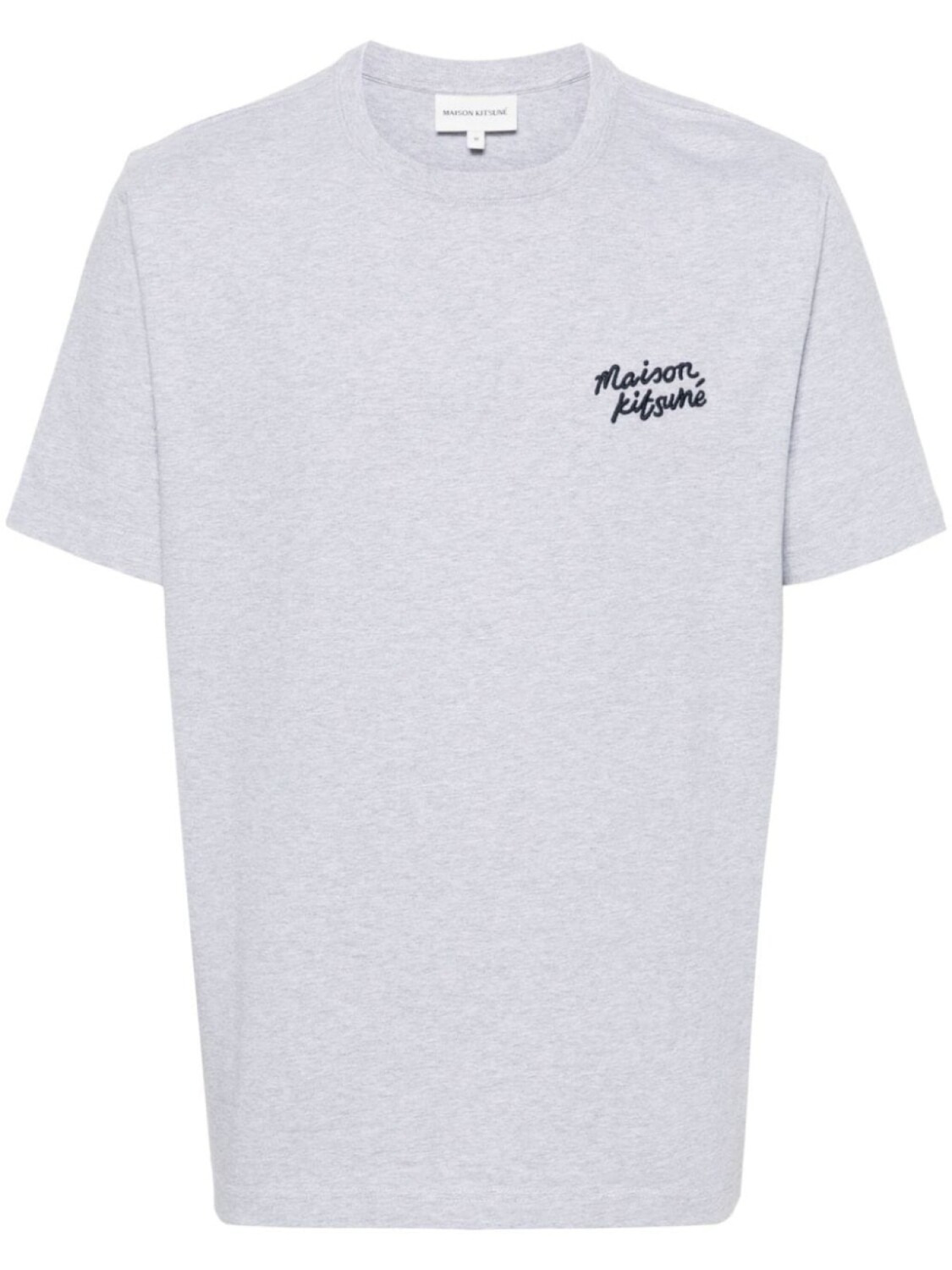 

Maison Kitsuné футболка Handwriting с вышитым логотипом, серый