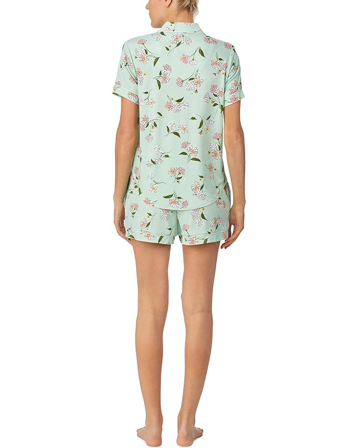Пижамный комплект Kate Spade New York Short Sleeve Notch Boxer PJ Set, цвет Frog Floral