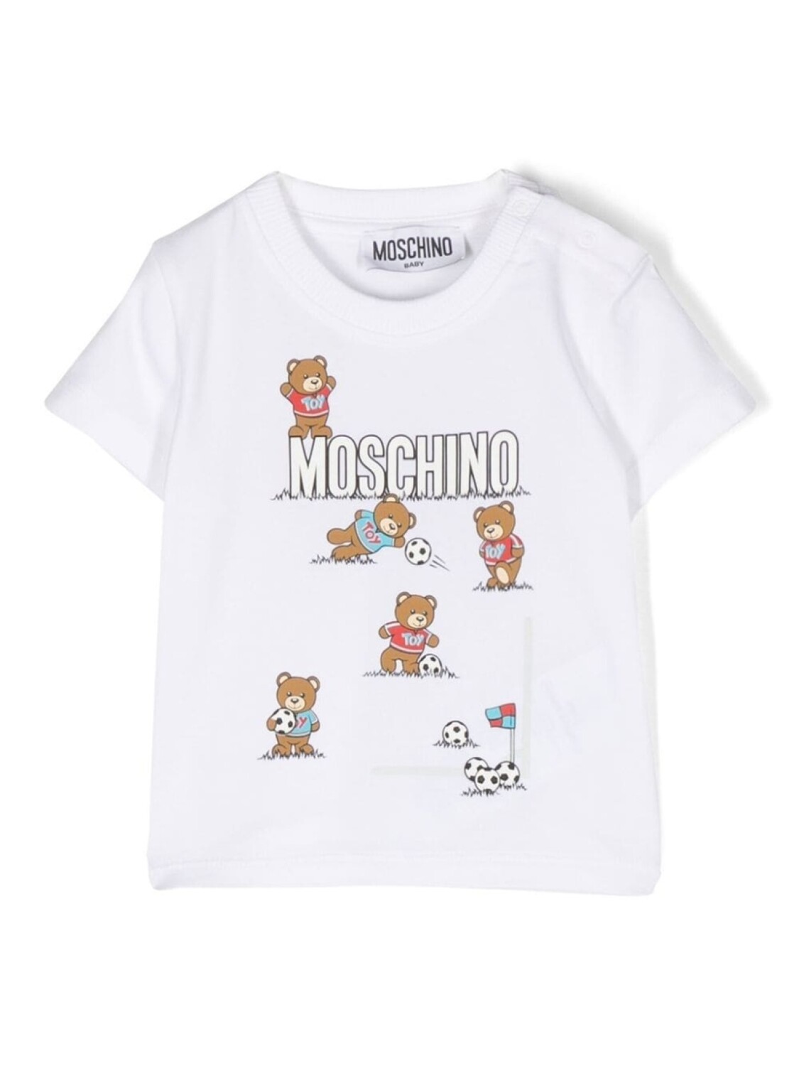 

Moschino Kids футболка Teddy Bear, белый